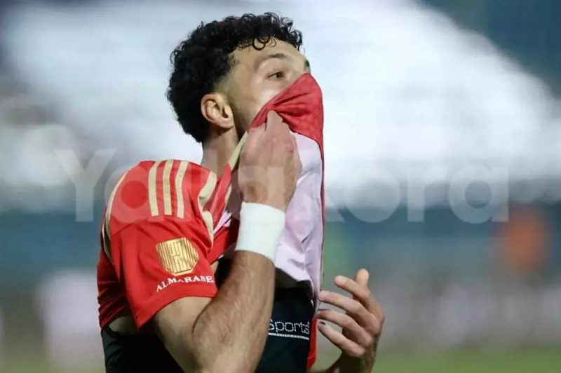 حسرة وسام أبو علي مهاجم الأهلي